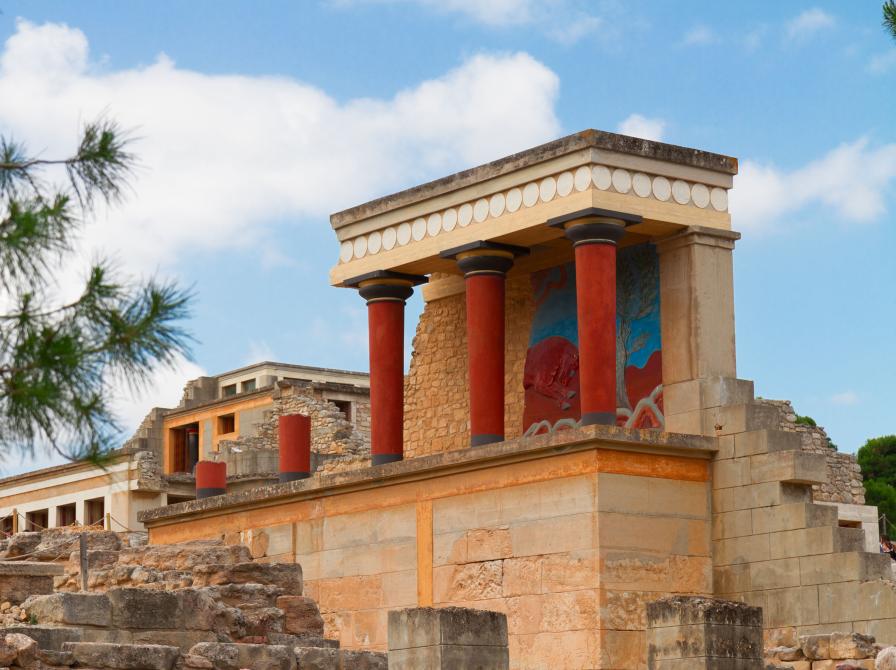 Knossos - et gammelt tempel på Kreta