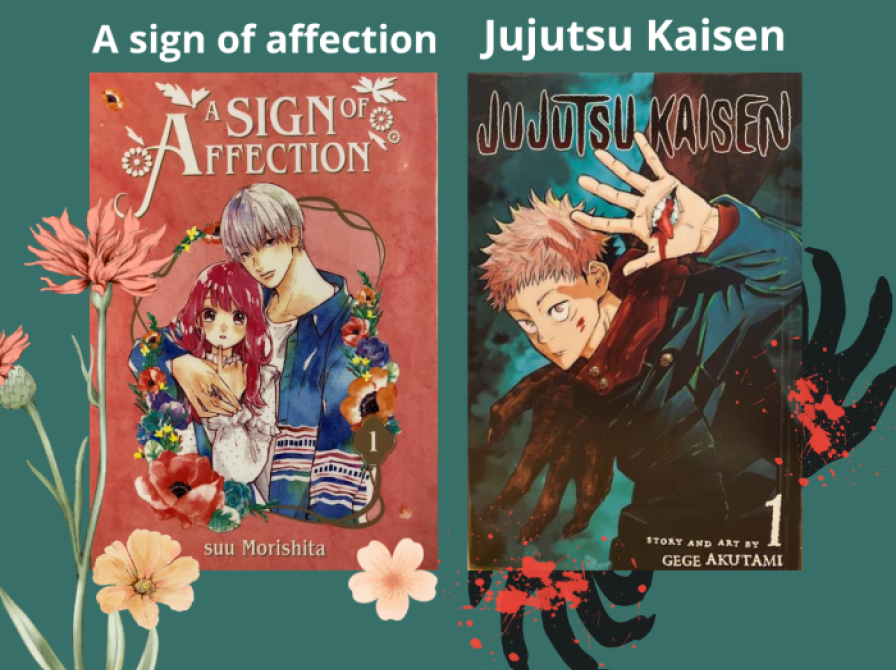 Mangaerne "A sign of affection" og "jujutsu kaisen"